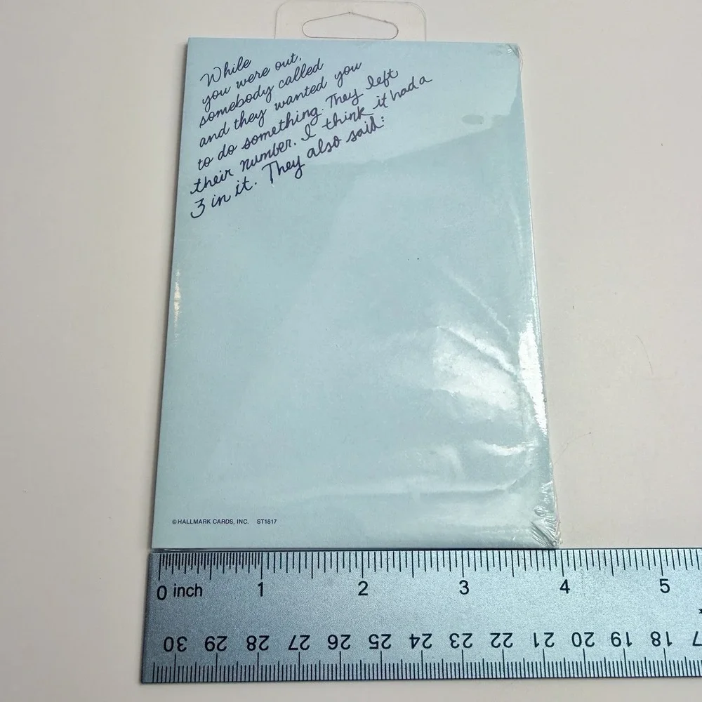 Vintage 1980s Hallmark Post It Note Pad While You Were Out Message Sealed